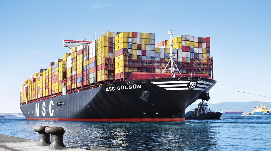 El “MSC Gülsun” fue uno de los primeros barcos “megamax 24” en incorporarse a las rutas regulares.