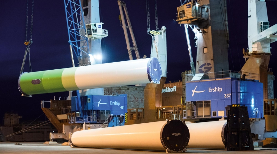 El Puerto de Cartagena está apostando por segmentos de mercado como el de los aerogeneradores.