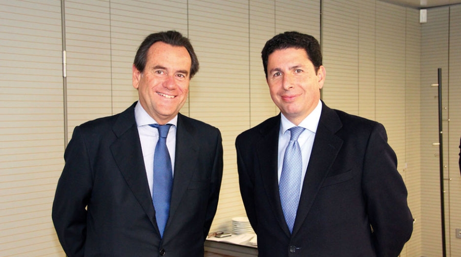 El Consejero de Obras P&uacute;blicas de Murcia se entrevista con el presidente del Puerto de Barcelona