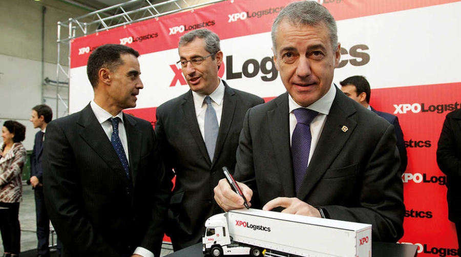 El Lehendakari inaugura el nuevo centro del operador XPO Logistics en Guip&uacute;zcoa