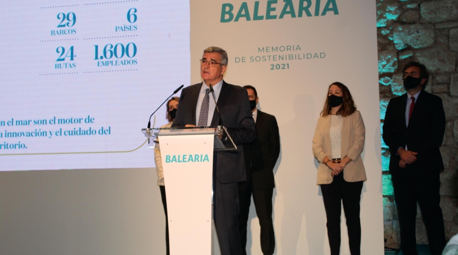 Baleària aumentó sus beneficios un 68,9% en 2021 con respecto a 2019