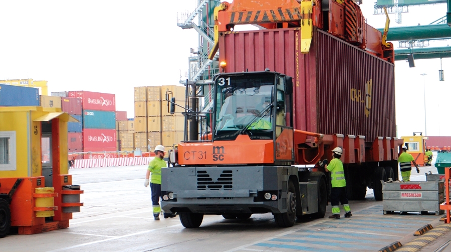 El tráfico de contenedores creció en 2025 un 2,7%.