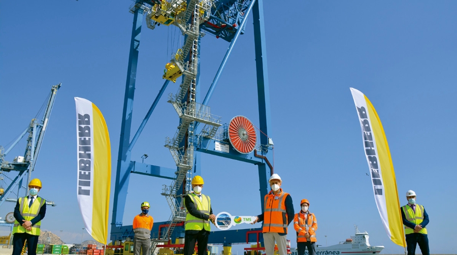 TMS avanza hacia una mayor eficiencia de la mano de Liebherr con una nueva gr&uacute;a STS