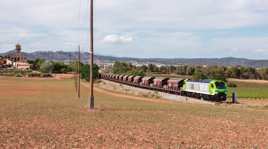 El tráfico de potasa de FGC se desarrolla en un servicio que opera desde las minas de Súria (Barcelona) hasta el Puerto de Barcelona.