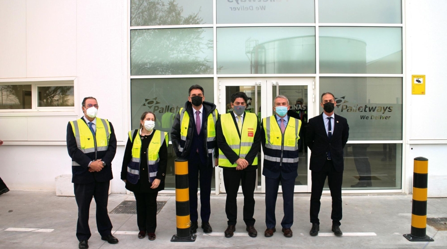 Acto inaugural hoy de la nueva plataforma de Palletways en Alcalá de Henares. Foto M.J.