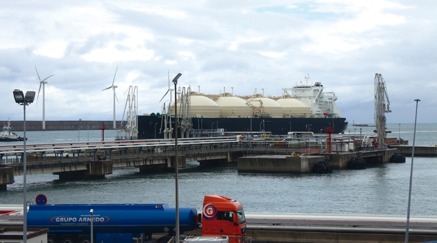 Bah&iacute;a Bizkaia Gas fue la segunda entrada que m&aacute;s gas introdujo en el sistema gasista espa&ntilde;ol el pasado a&ntilde;o. Foto J.P.