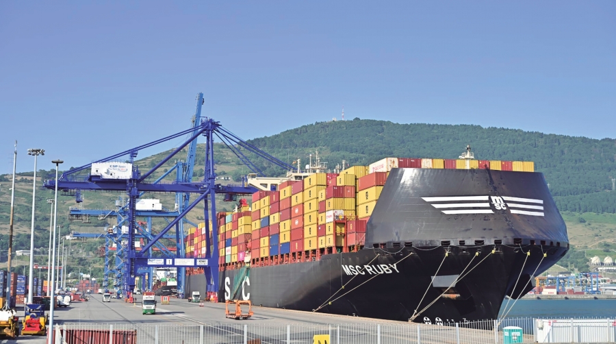 El “MSC Ruby” se convierte en el mayor portacontenedores en atracar en el Puerto de Bilbao