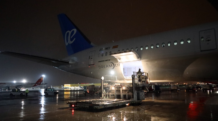 El avi&oacute;n de Air Europa ha aterrizado esta madrugada en Madrid.