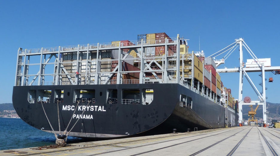 El tr&aacute;fico de mercanc&iacute;a general en Vigo aument&oacute; un 7,4% hasta abril