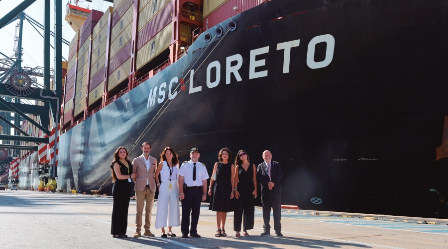 Loreto Cerdá y Loreto Lorente, madrinas del “MSC Loreto”: “El hecho de que este buque lleve nuestro nombre nos llena de orgullo, honor y alegría”