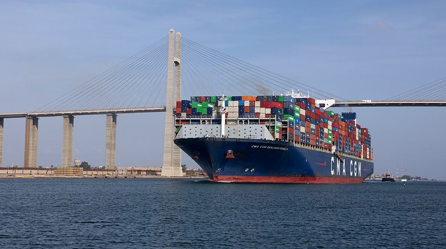 Este viaje supone el primer tránsito del buque portacontenedores “CMA CGM Benjamin Franklin” por el Canal de Suez y el estrecho de Bab el-Mandeb desde el 22 de octubre de 2023.