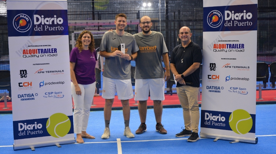 Logística y Gestión Port y APM Terminals, empresas ganadoras del 6º Torneo de Pádel Diario del Puerto en Valencia