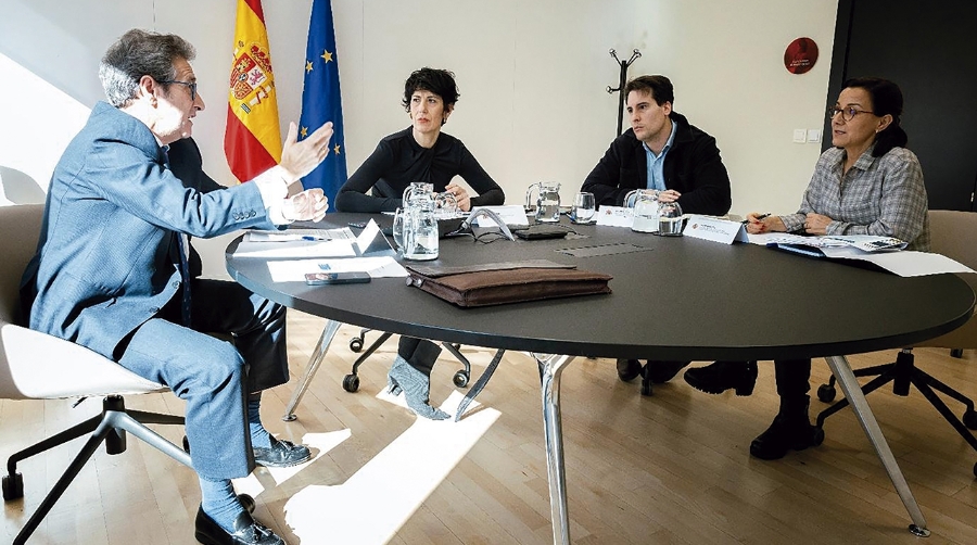 Un momento de la reunión.