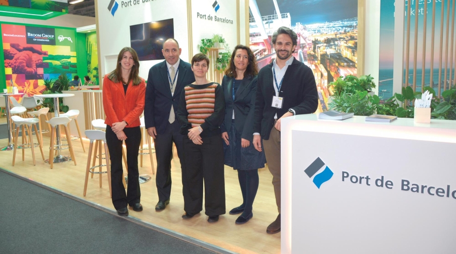 Sara Julià, Commercial Technician Container Division; Carles Mayol, Head of Container Department; Olga Salvador, BCO´s &amp; Reefer Manager; María Cano, Head of Promotion &amp; Market Comunication y Javier Méndez, SSS &amp; Bulk Manager de Port de Barcelona.