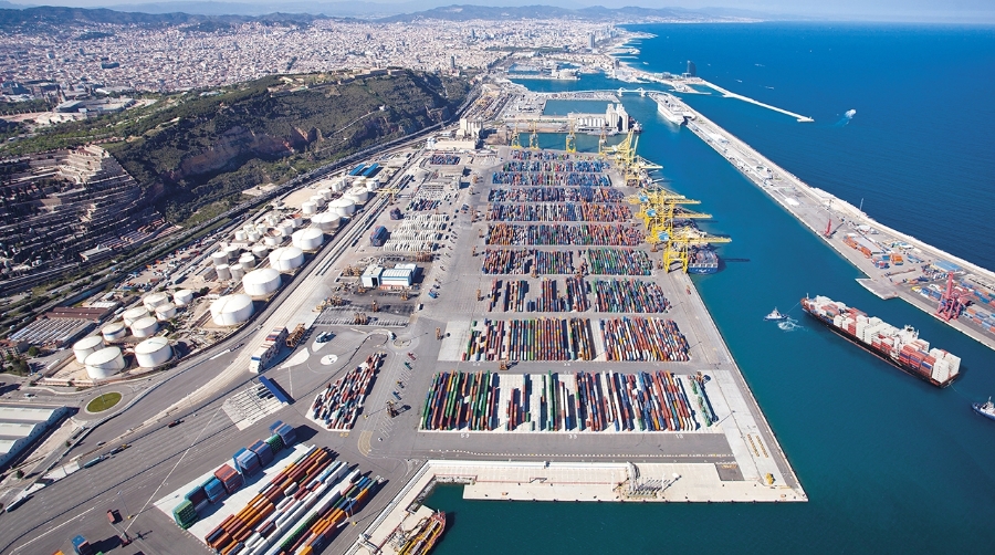 Puerto de Barcelona.