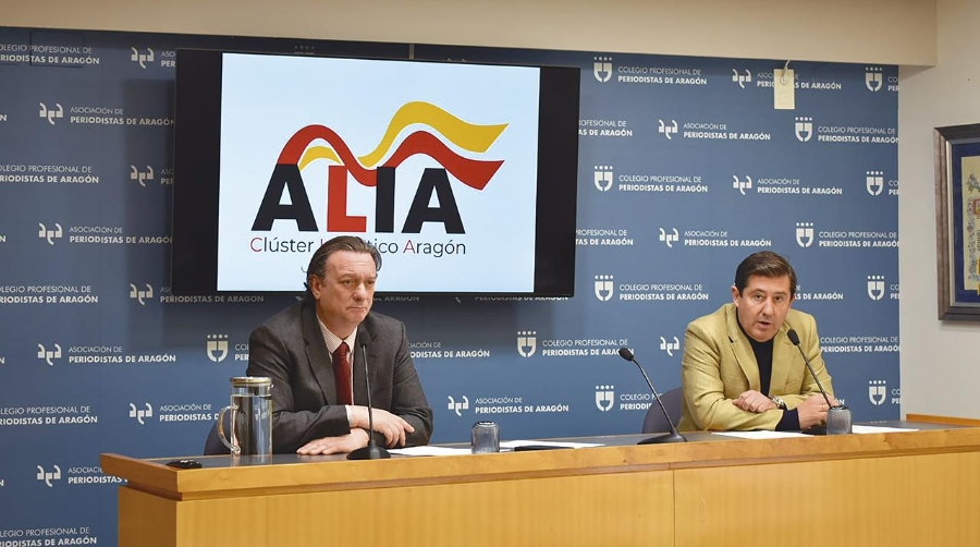 Ángel Gil, gerente de ALIA (izquierda) y Eduardo Corella, presidente.
