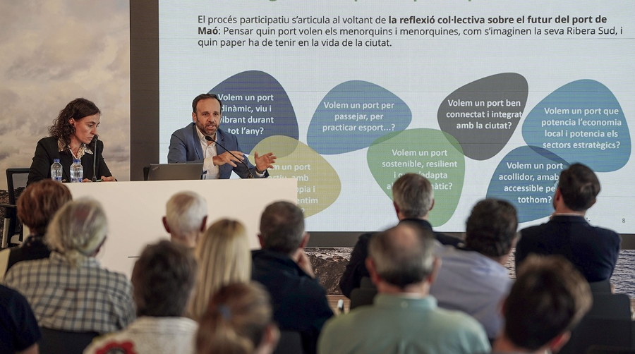 Ports de Balears presenta el proceso participativo de la Ribera Sur de Mahón
