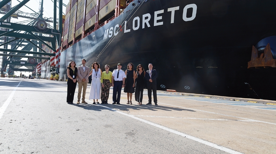 MSC escenifica su conexión con la familia Lorente y el Puerto de Valencia