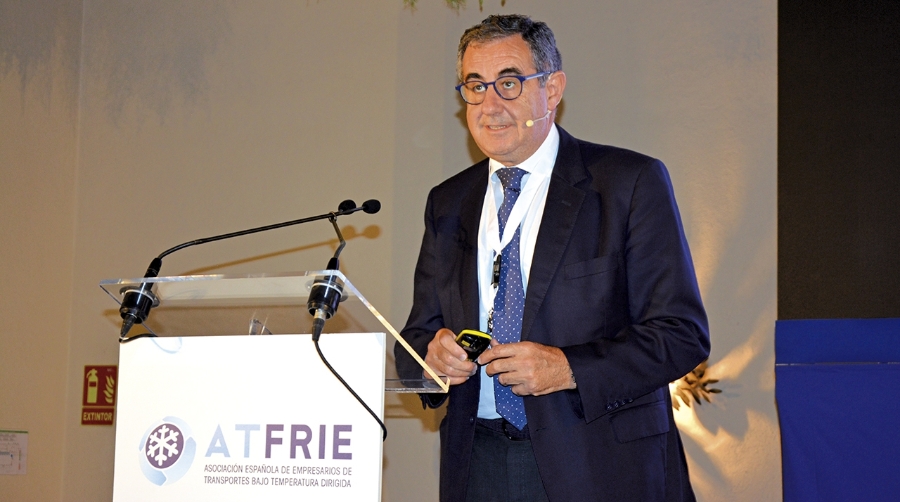 Carmelo González, presidente del CNTC, durante su intervención. Foto J.C.P.