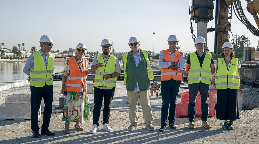 Avanza la reconstrucción del tramo IV del muelle de El Puerto de Santa María