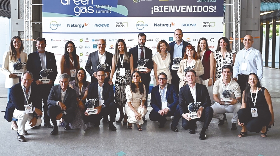 Galardonados con los “Premios a la Innovación Gasnam”.