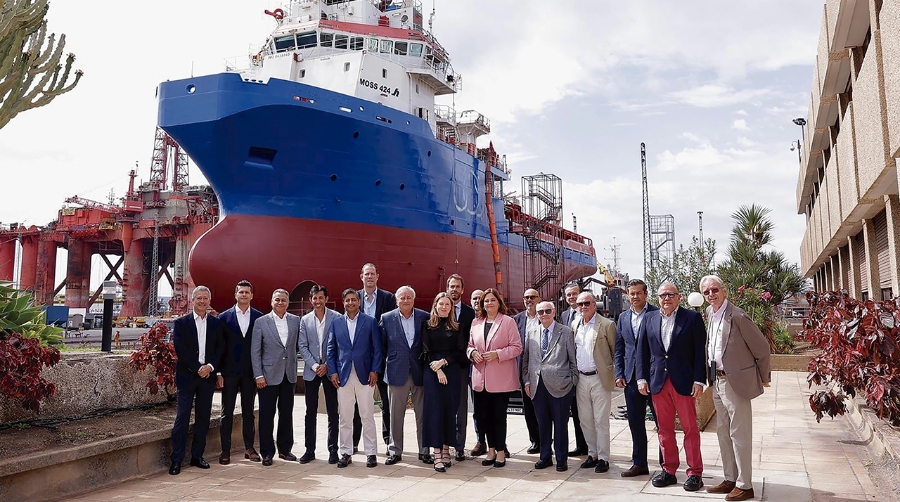 La presidenta de la Autoridad Portuaria de Las Palmas ha participado en la reunión mensual que realiza el Círculo de Empresarios de Gran Canaria.