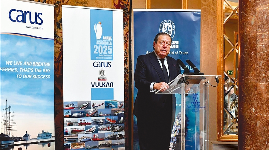 Vicente Boluda, presidente de ANAVE, el jueves durante la Asamblea General.