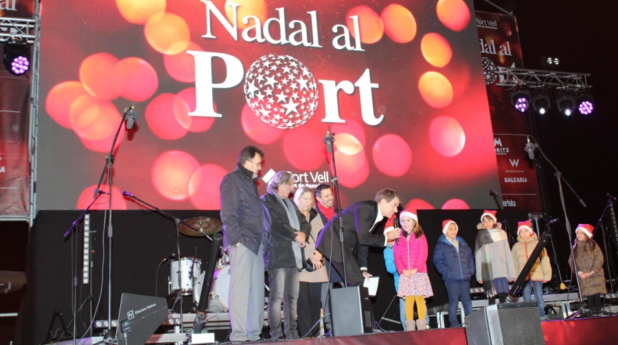 Port de Barcelona enciende sus luces de Navidad