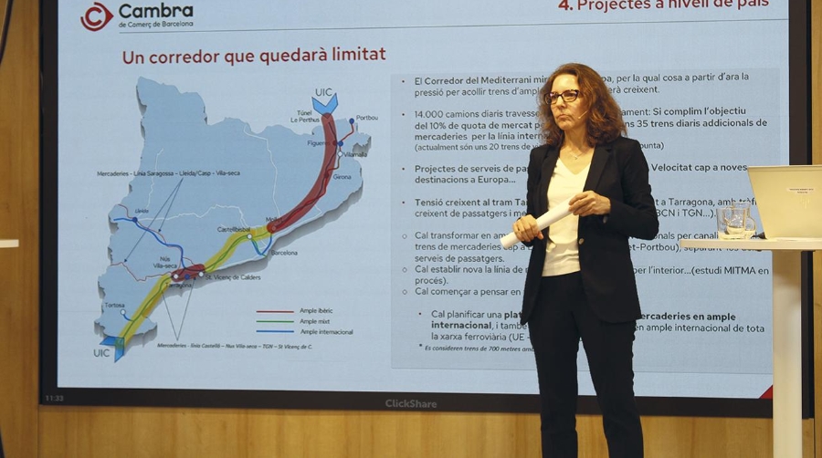 Alicia Casart, directora de infraestructuras de la Cámara de Comercio de Barcelona. Foto: J.P.