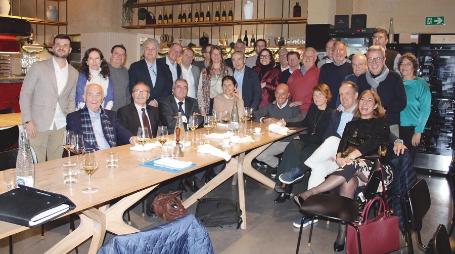 Asistentes a la comida de Navidad del Club del Transitario Marítimo. Foto M.V.