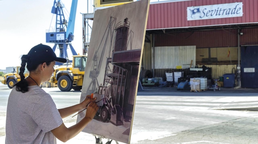 Sevitrade celebra el éxito de su I Certamen de Pintura sobre el “Guadalquivir Portuario”