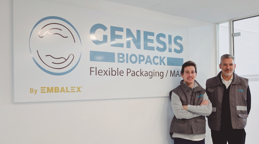 Jordi Moré, Responsable de Genesis Biopack y director de compras de Embalex, junto a Jordi Ciurana, director de operaciones. Foto J.M.