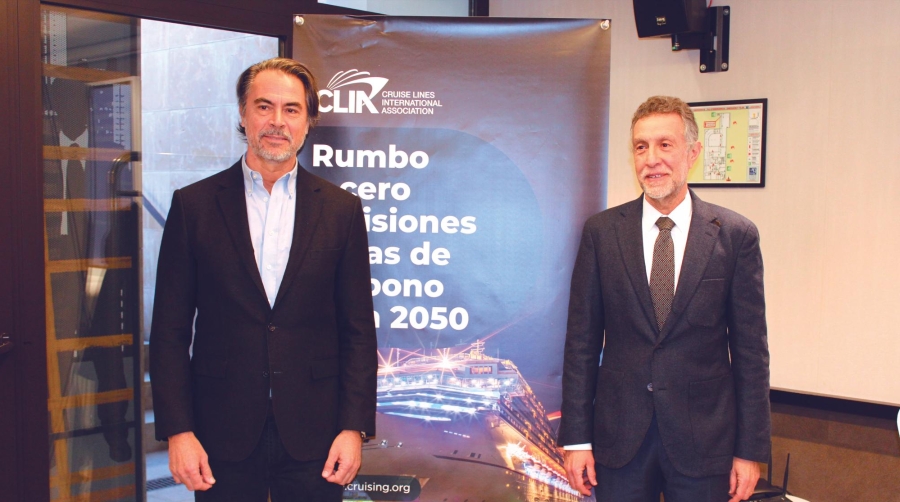 Alfredo Serrano, director de CLIA España, y Jordi Suriñach, director del Laboratorio de Economía Aplicada AQR-Lab de la UB e investigador del estudio. Foto M.V.