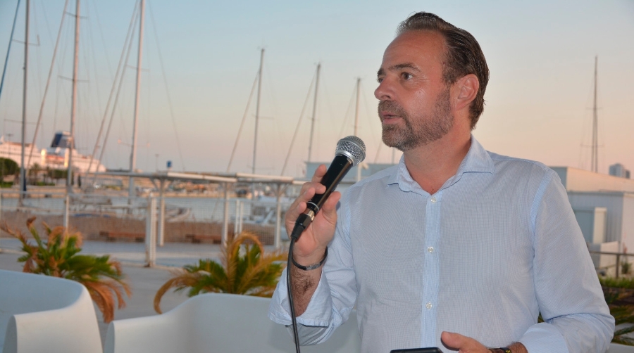 Alfredo Soler, presidente de Propeller Valencia, puso en valor la respuesta del sector logístico portuario a la DANA. Foto J.C.P.