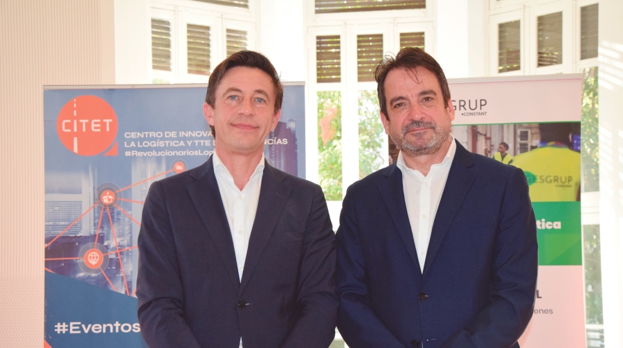 Ramón García, vicepresidente de CITET, y Eduardo San Román, director de la Agencia Logística de la CAM. Foto M.C.