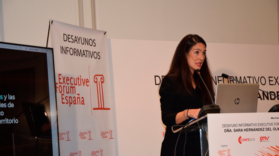 Sara Hernández, secretaria general de Movilidad Sostenible. Foto M.C.