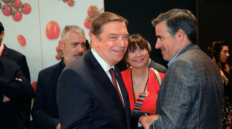 Lluis Planas, ministro de Agricultura, Pesca y Alimentación,durante la inauguración de Fruit Attraction. Foto M.C.