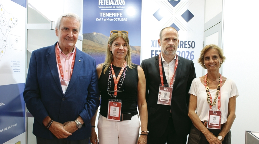 Víctor Martín, presidente de la Comisión Marítima de FETEIA-OLTRA; Blanca Guitart, directora de FETEIA-OLTRA, Carlos Castán, presidente de ACE; y Nuria Lacaci, directora general de ACE. Foto M.V.
