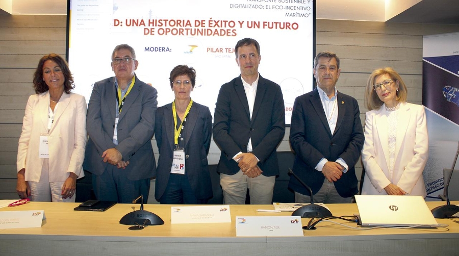 Teresa García-Ibarra, AP de Valencia; Lluis París, AP de Barcelona; Amaia Sarasola, AP de Bilbao; Ramón Adé, TMZ; Salvador Galve, de CorREDores.eu; y Pilar Tejo, SPC Spain. Foto M.V.