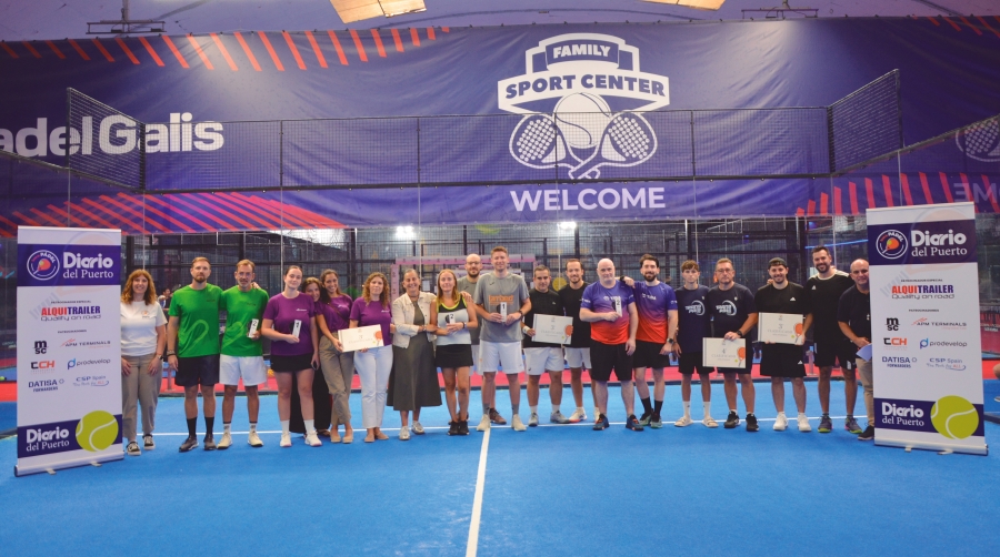 Deporte y networking en el 6º Torneo de pádel de Diario del Puerto