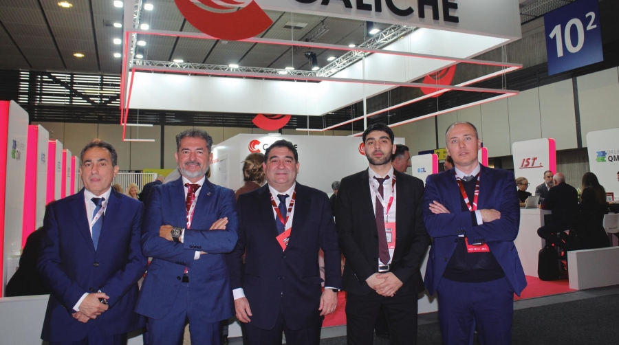 Jaime Martínez Miralles, vicepresidente de Grupo Caliche; David Martínez Miralles, presidente de Grupo Caliche; José María Martínez Miralles, CEO de Grupo Caliche; David Martínez Noguera, analista financiero de Grupo Caliche; y Demetrio Lajarín, director Unidad de Transporte de Grupo Caliche.. Foto J.P.