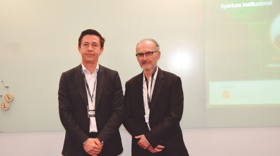 Ramón García, director generald e Citet, y César López, CEO Covisian Iberia &amp; Latam. Foto M.C