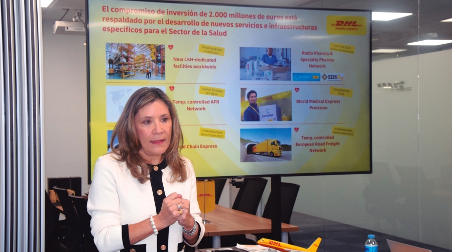 Claudia Roa, Global President Life Sciences &amp; Healthcare de DHL Group. Foto M.C.