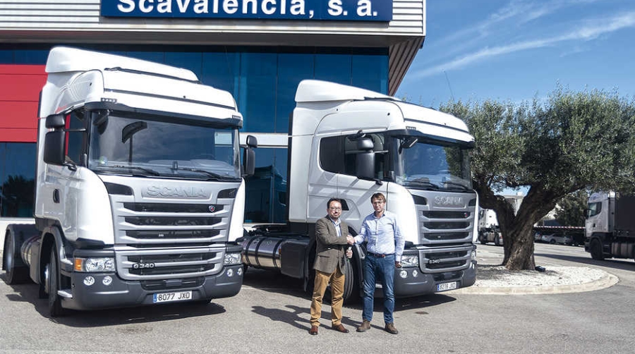 Transnugon adquiere dos camiones GNL de Scania