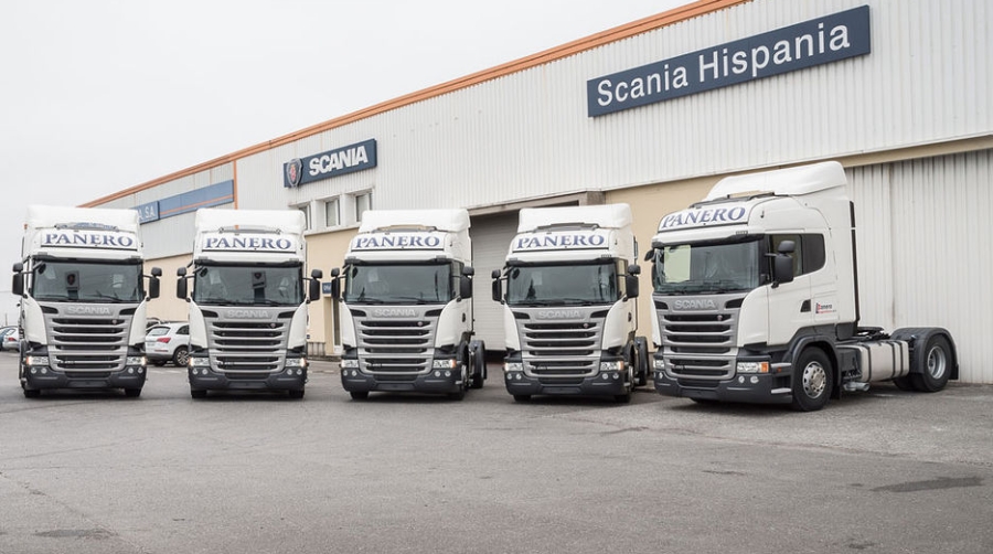Panero Log&iacute;stica incorpora seis Scania R 450 a su flota