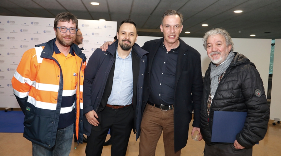 Equipo de APM Terminals Barcelona durante la presentaci&oacute;n de Valores de la Marca de Calidad del Puerto de Barcelona.