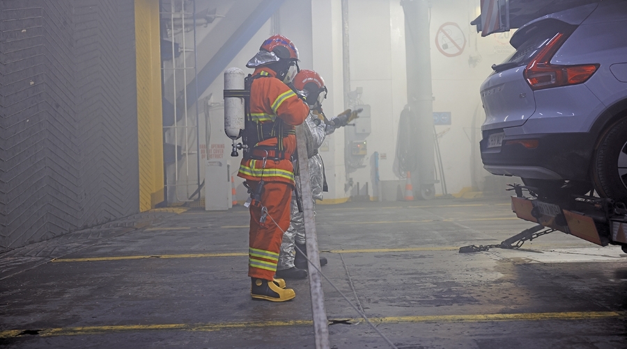 Trasmed realiza un simulacro de emergencia en el “Ciudad de Sóller”