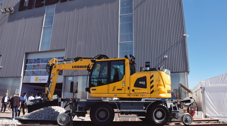 Liebherr organizó el viernes una jornada dedicada a mostrar sus últimas soluciones. Foto M.C.