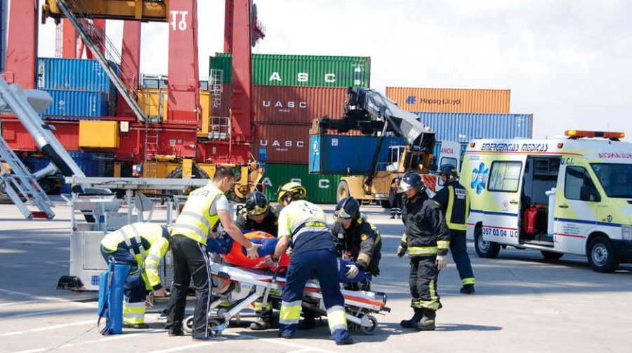 La APV y TCV realizan un simulacro de emergencia