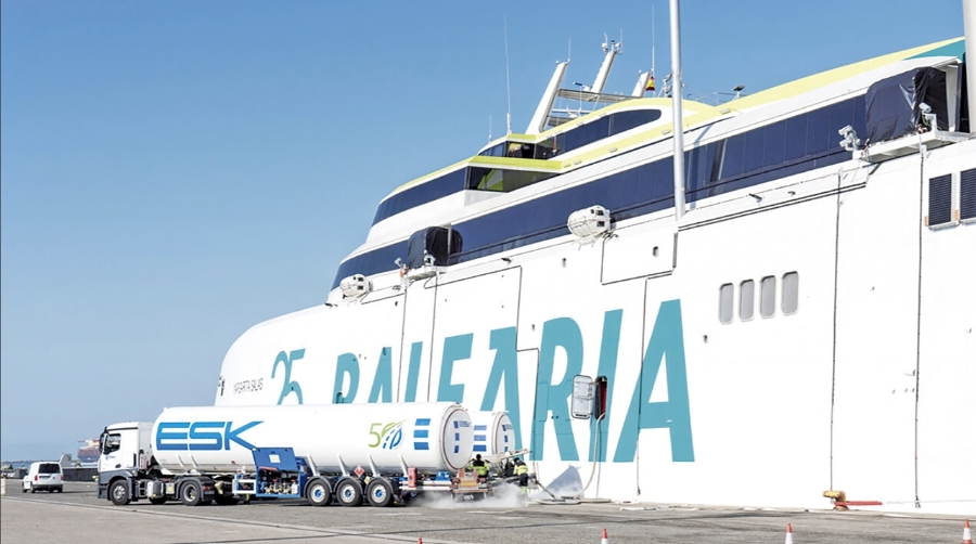 Baleària se ha convertido en la primera naviera de ferries en Europa en recibir la certificación internacional ISCC EU.
